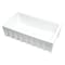 Alfi Brand White 33" x 18" Reversible Fluted / Smooth Sgl Bowl Fireclay Farm Sink AB3318HS-W - alternate 2
